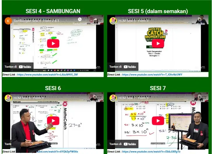 Contoh rakaman program