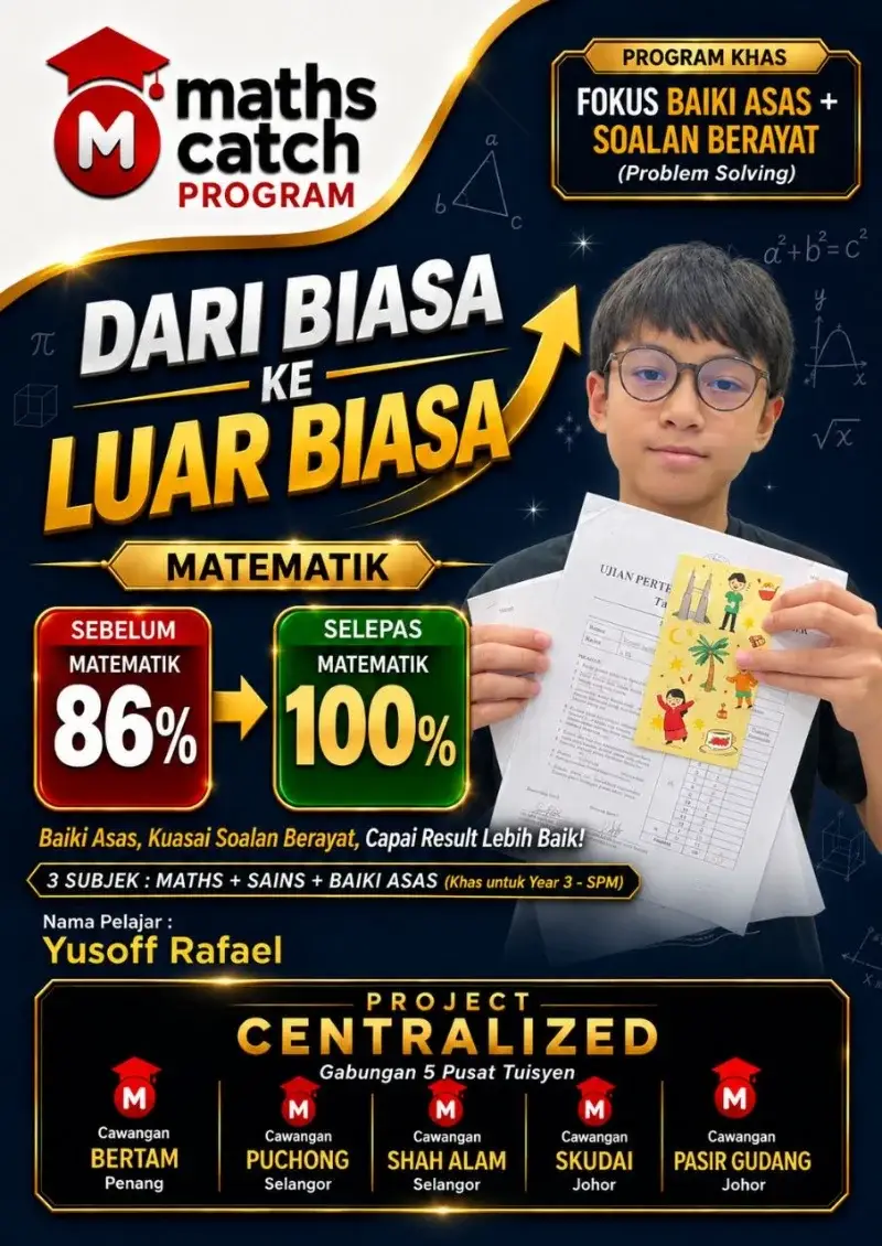 Result pelajar MathsCatch